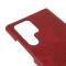 OEM Kortplats Läder Skal Galaxy S22 Plus - Röd