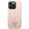 Guess GUESS iPhone 14 Pro Skal Silicone Triangle - Rosa