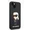 KARL LAGERFELD Karl Lagerfeld iPhone 14 Plus Skal Silicone Ikonik - Svart