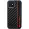 Audi Audi Mobilskal till iPhone 11/Xr Carbon Fiber Stripe - Svart