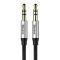 UTGATT1 Baseus Yiven M30 stereo AUX Kabel - Silver/Svart