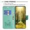 A-One Brand iPhone 14 Pro Max Plånboksfodral Butterflies Imprinted - Turkos
