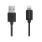 UTGATT1 Deltaco USB-A Till Lightning Kabel 1m - Svart