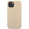 Guess Guess iPhone 13 Mini Skal Saffiano Triangle Logo - Beige
