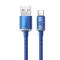 BASEUS Baseus Crystal USB-C till USB-A kabel 100W 1.2m - Blå