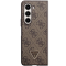Guess Guess Mobilskal till Galaxy Z Fold 5 Läder Diamond Triangle - Brun