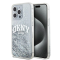 DKNY DKNY Mobilskal till iPhone 15 Pro Max Liquid Glitter Big Logo - Vit