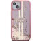 Guess Guess iPhone 15/14 Plus Mobilskal Liquid Glitter Gold Stripes
