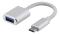 UTGATT1 Deltaco USB-C Adapter 0.1m - Silver