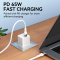 Wozinsky Wozinsky USB-C till USB-C kabel PD 65W 1m - Vit