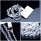 OEM CRYSTAL DIAMOND hänge för telefonen runt halsen vit