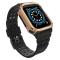 Ruhtel Armband kompatibelt med Apple Watch 4/5/6/7/SE (40/41/38mm) Svart