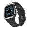 Ruhtel Armband kompatibelt med Apple Watch 4/5/6/7/SE (40/41/38mm) Svart