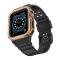 Ruhtel Armband kompatibelt med Apple Watch 4/5/6/7/SE (42/44/45mm) Svart