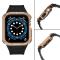 Ruhtel Armband kompatibelt med Apple Watch 4/5/6/7/SE (42/44/45mm) Svart