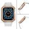 Ruhtel Armband kompatibelt med Apple Watch 7/6/5/4/3/2/SE (42/44/45mm) Vit