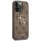 Guess GUESS iPhone 14 Pro Skal Big Metall Logo - Brun