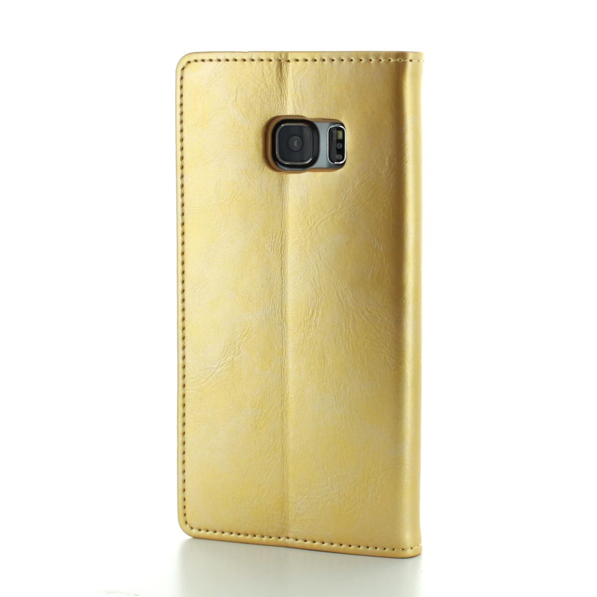 CoveredGear CoveredGear Discover Wallet till Samsung Galaxy S6 Edge+ (Guld)