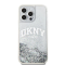 DKNY DKNY Mobilskal till iPhone 15 Pro Max Liquid Glitter Big Logo - Vit