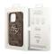 Guess GUESS iPhone 14 Pro Skal Big Metall Logo - Brun