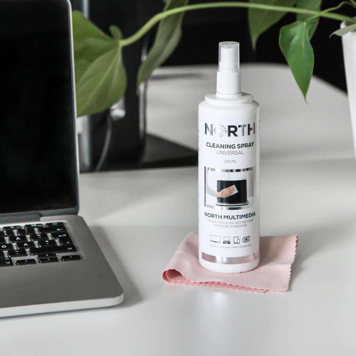 OEM NORTH Rengöringskit Universal Vätska 250ml och Rengöringsduk