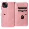 OEM iPhone 14 Plus Plånboksfodral KT Zipper - Rosa