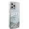 DKNY DKNY Mobilskal till iPhone 15 Pro Max Liquid Glitter Big Logo - Vit