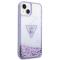 Guess GUESS iPhone 14 Plus Skal Liquid Glitter Palm Collection - Lila