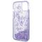 Guess GUESS iPhone 14 Plus Skal Liquid Glitter Palm Collection - Lila