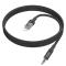 Hoco Hoco Aux Kabel 3.5mm Mini Jack Till Lightning 1.2m - Svart