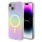 Guess Guess Mobilskal till iPhone 15 Plus Magsafe IML Iridescent - Rosa