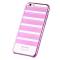 Comma COMMA Baksideskal till iPhone 6- Randig - Rosa