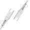 GEAR GEAR USB-C till USB-C kabel 2.0 3m Vit Rund kabel