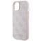 Guess Guess Mobilskal till iPhone 15 Metall Gold Logo - Rosa