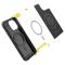 Spigen Spigen iPhone 15 Pro Max Mobilskal Magsafe Rugged Armor -Svart
