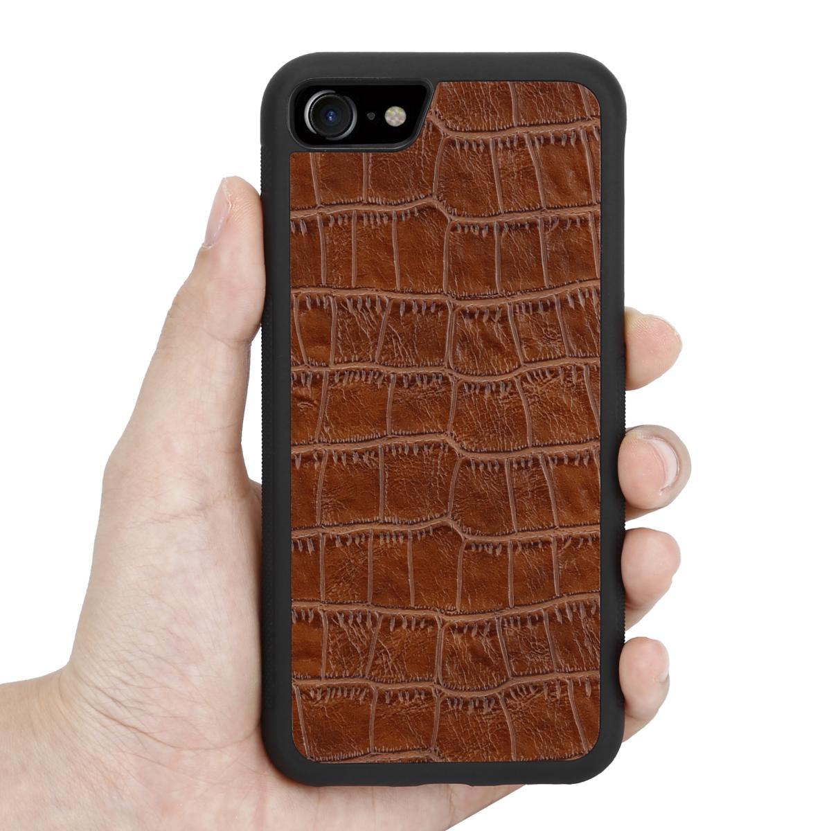 Boom of Sweden Boom Croco skal till iPhone 6/7/8/SE 2020 - Brun