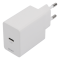 UTGATT1 Deltaco PD Väggladdare USB-C till USB-C Kabel 20W 1m - Vit