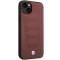 BMW BMW Mobilskal till iPhone 14 Läder Seats Pattern - Burgundy