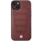 BMW BMW Mobilskal till iPhone 14 Läder Seats Pattern - Burgundy