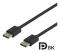 UTGATT1 Deltaco DisplayPort-kabel, 1.5m - Svart