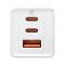 BASEUS Baseus Väggladdare 65W USB/2xUSB-C USB-C Kabel 100W - Vit