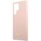 Guess Guess Galaxy S23 Ultra Skal Silicone Script Metal Logo - Rosa