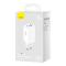 BASEUS Baseus Väggladdare 65W USB/2xUSB-C USB-C Kabel 100W - Vit