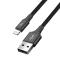 BASEUS BASEUS 4in1 USB-A till lightning 3xUSB-C kabel 1.2m - Svart