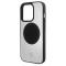 Mercedes Mercedes Mobilskal till iPhone 15 Pro MagSafe Läder & Alu - Silver