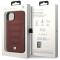 BMW BMW Mobilskal till iPhone 14 Läder Seats Pattern - Burgundy