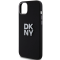 DKNY DKNY Mobilskal till iPhone 15/14 Plus Liquid Silikon Metal Logo - Svart