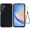 OEM Mobilskal till Galaxy A24 4G Liquid Silicone - Svart