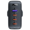 Acefast Acefast GaN Snabbladdare 3x USB-C 1x USB 100W UK - Svart
