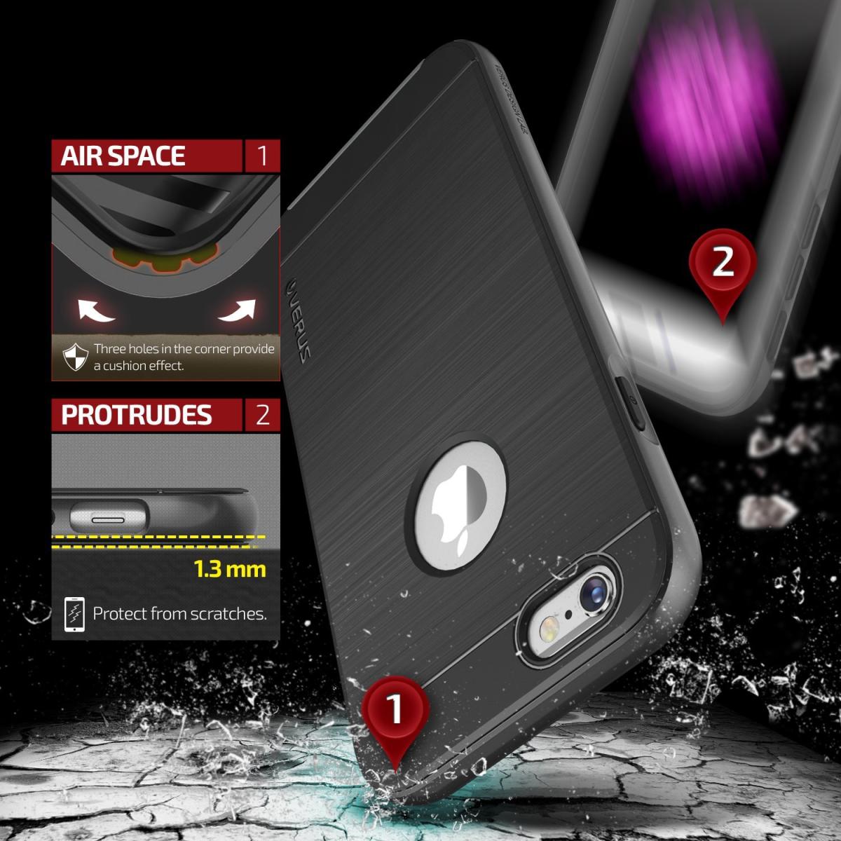 VERUS Verus High Pro Shield Skal till Apple iPhone 6(S) Plus - Steel Silver